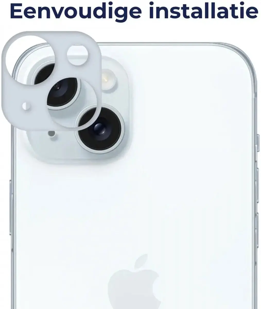 Rosso Camera Lens Protector iPhone 15/15 Plus - Ultra Dun Glas - Blauw