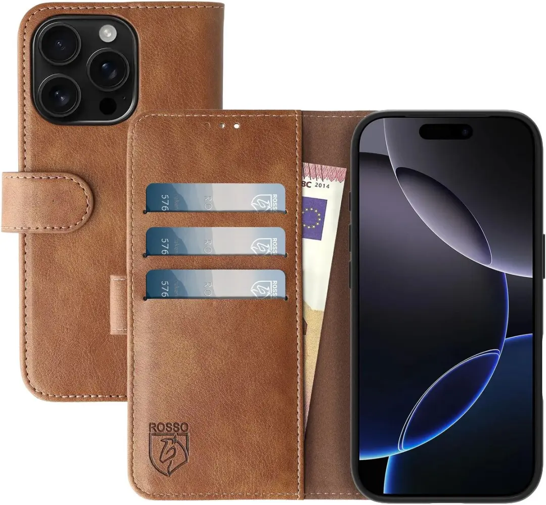 Rosso Element Wallet Book Case iPhone 16 Pro