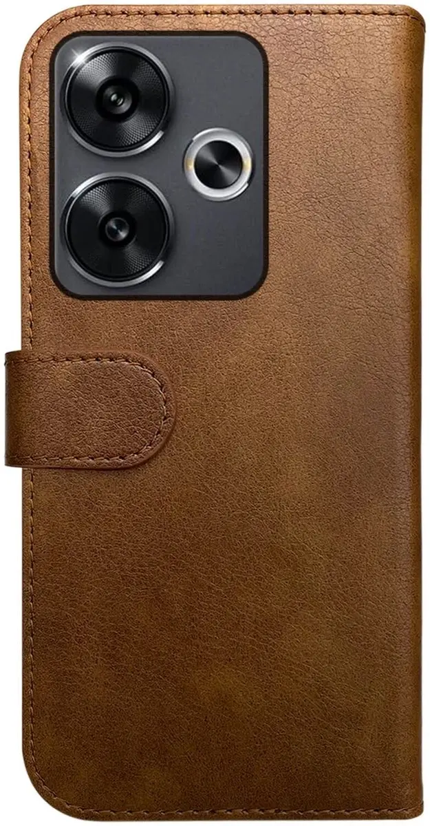 Rosso Element Wallet Book Case 196766 - Xiaomi Poco F6 - 3 Pasjes - Bruin
