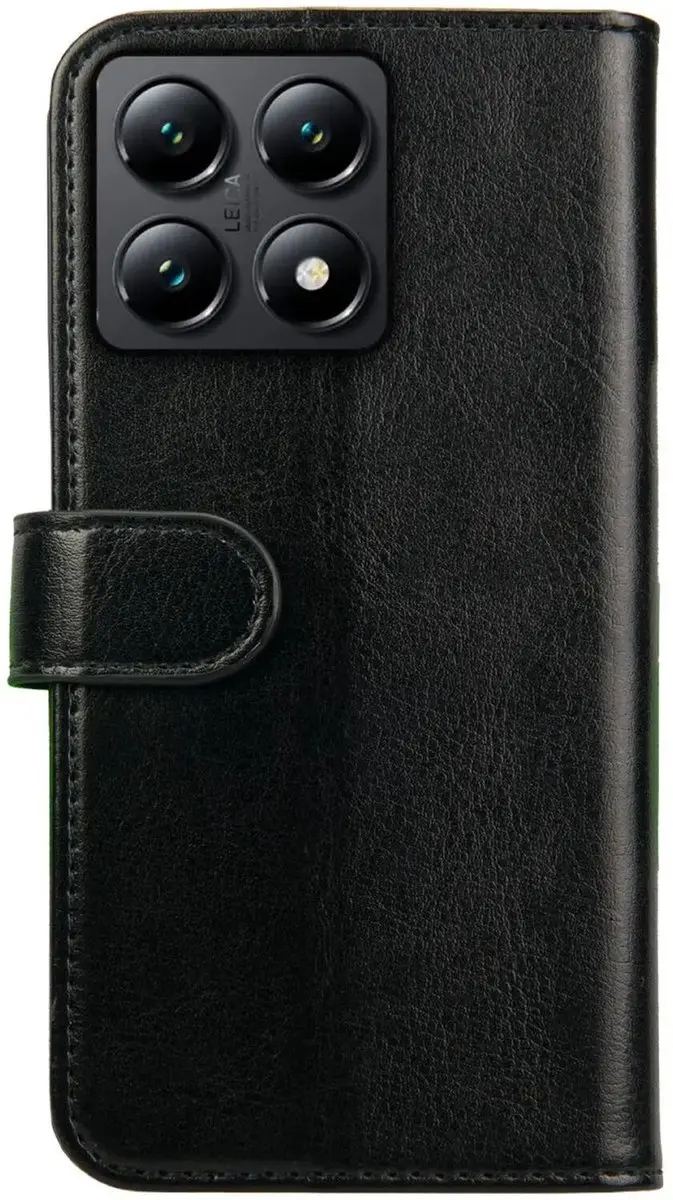 Rosso Element Wallet Book Case 200162 - Xiaomi 14T Pro - 3 Pasjes - Zwart