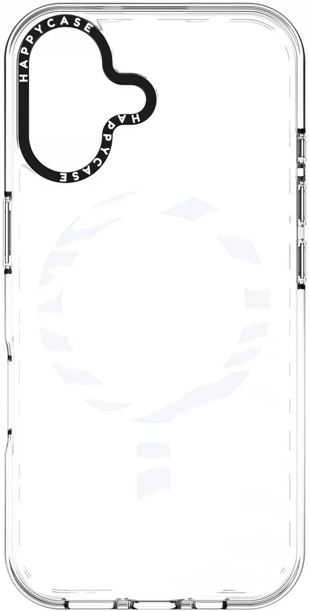 HappyCase Joy Hoesje iPhone 16 - MagSafe - Silver Zebra Print
