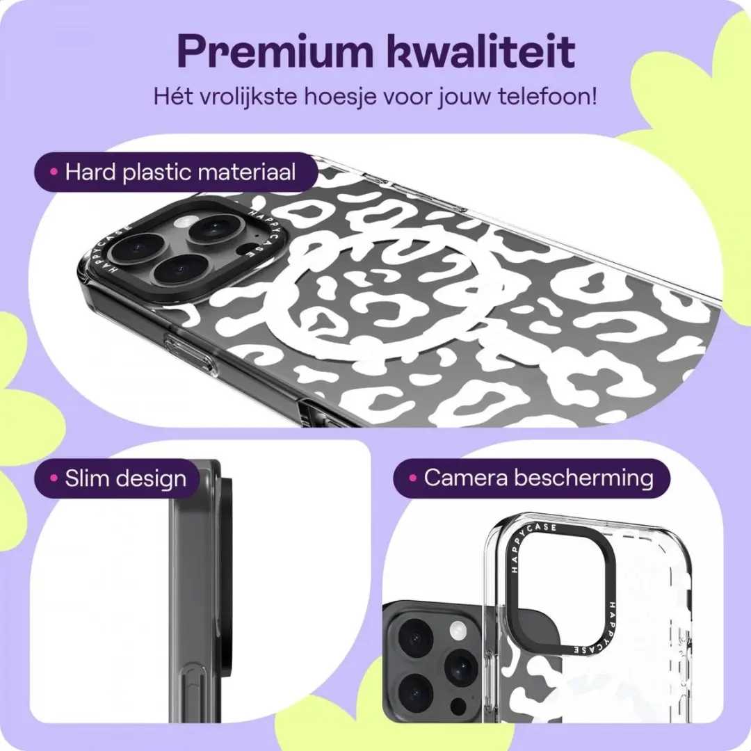 HappyCase Joy Hoesje iPhone 16 Pro - MagSafe - Luipaard