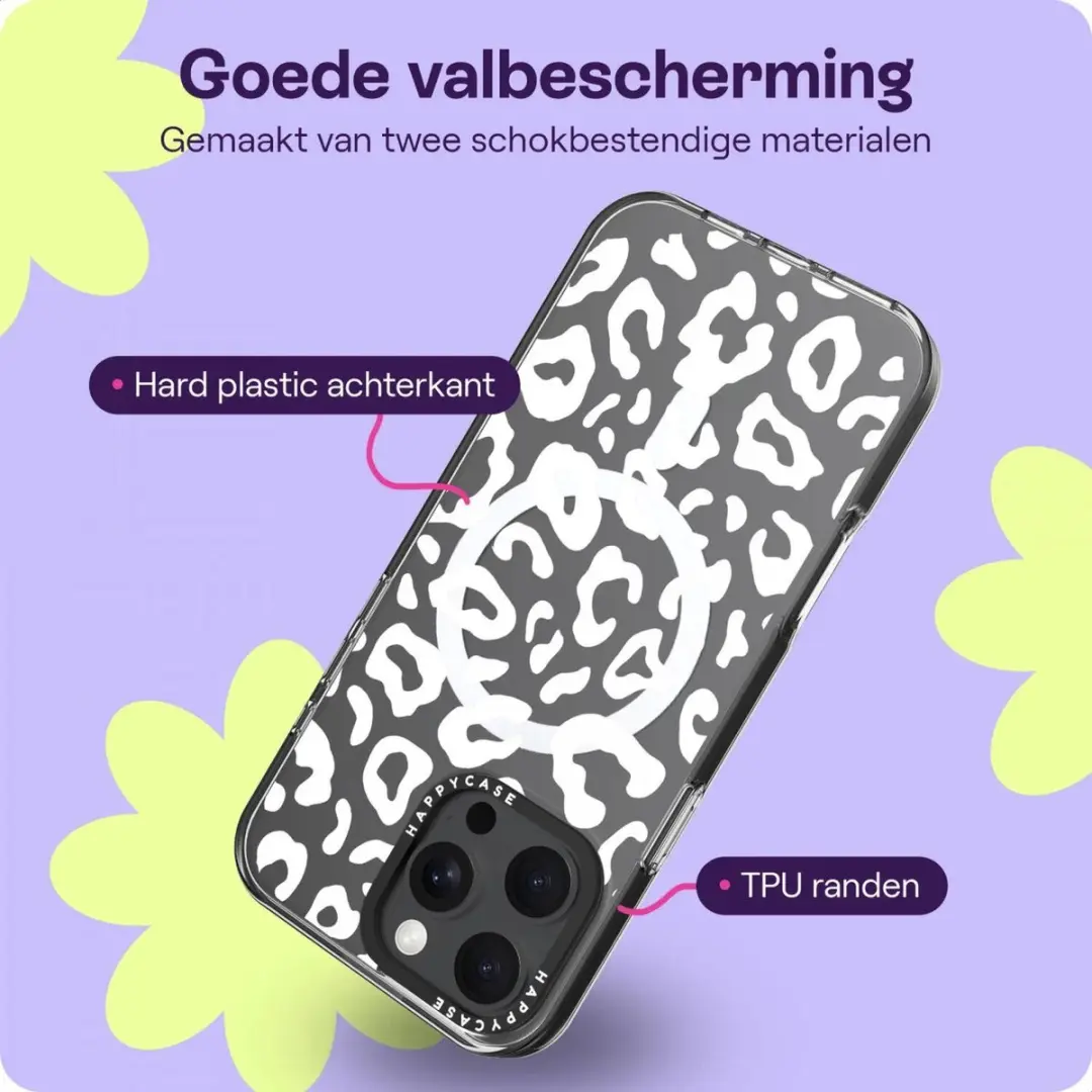 HappyCase Joy Hoesje iPhone 16 Pro - MagSafe - Luipaard