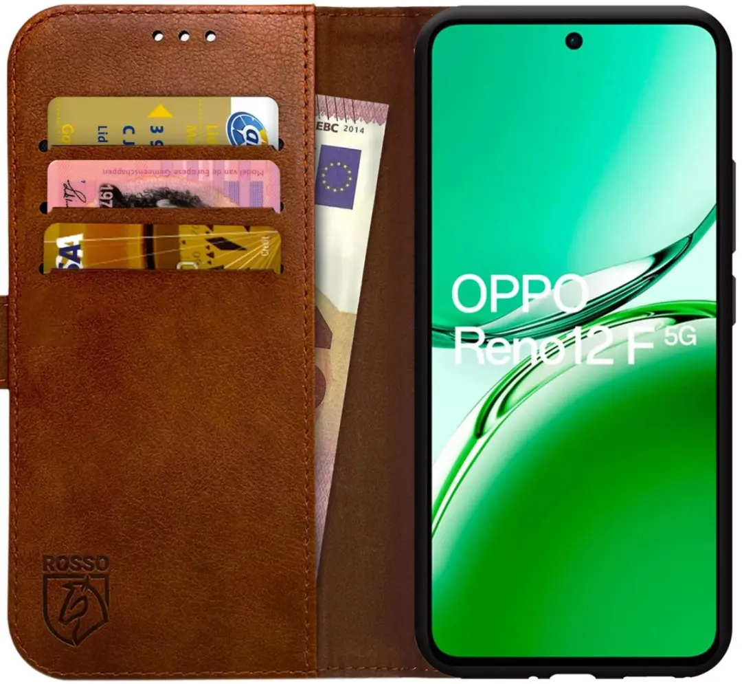 Rosso Element Wallet Book Case Oppo Reno 12 F