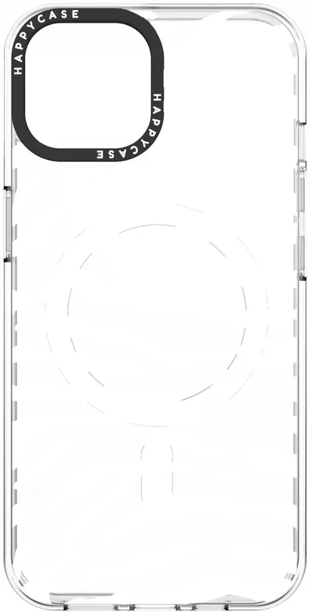 HappyCase Joy Hoesje Bloemen Silver Zebra - Apple iPhone 13/14/16e - MagSafe