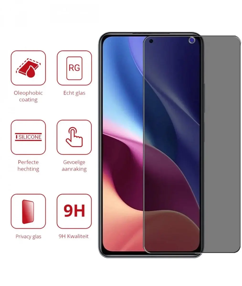 Rosso Privacy Screen Protector Oppo Reno 12 F - 9H Glas
