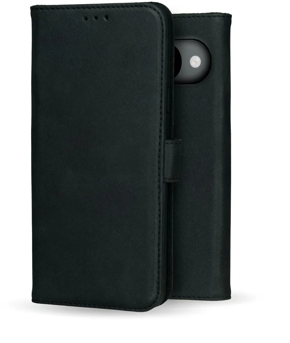 Rosso Deluxe Echt Leer Hoesje Pixel 10/10 Pro - 3 Pasjes - Zwart