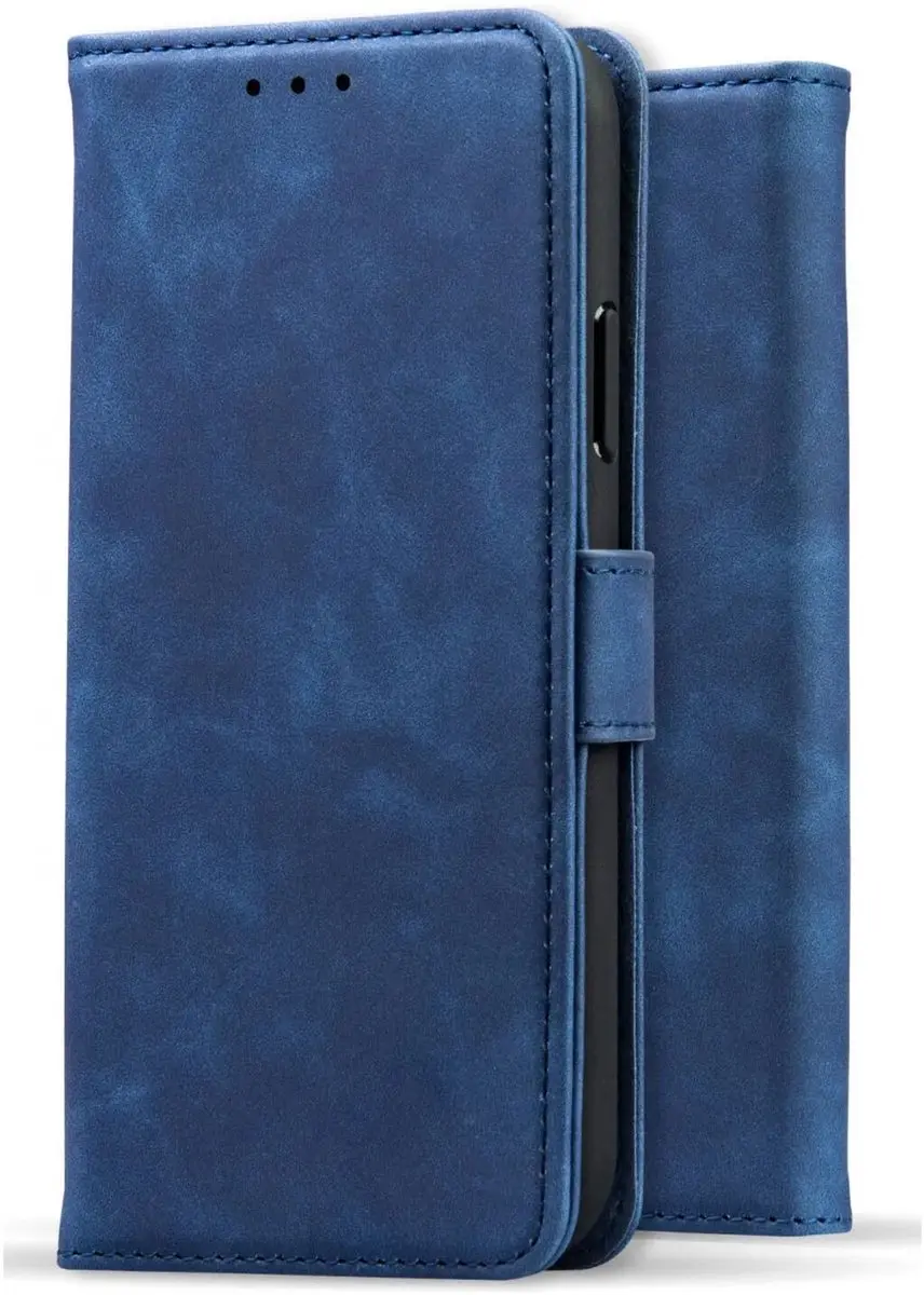 Rosso Element iPhone 17 Hoesje 2-in-1 Blauw - 3 Pasjes
