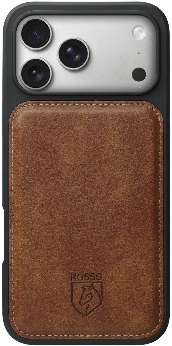 Rosso Element 218721 Hoesje iPhone 17 Pro Max - 3 Pasjes - Bruin