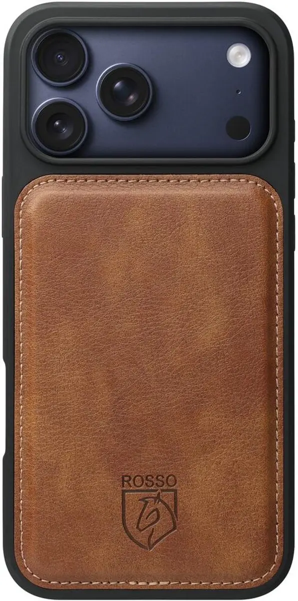 Rosso Element 218721 Hoesje iPhone 17 Pro Max - 3 Pasjes - Bruin