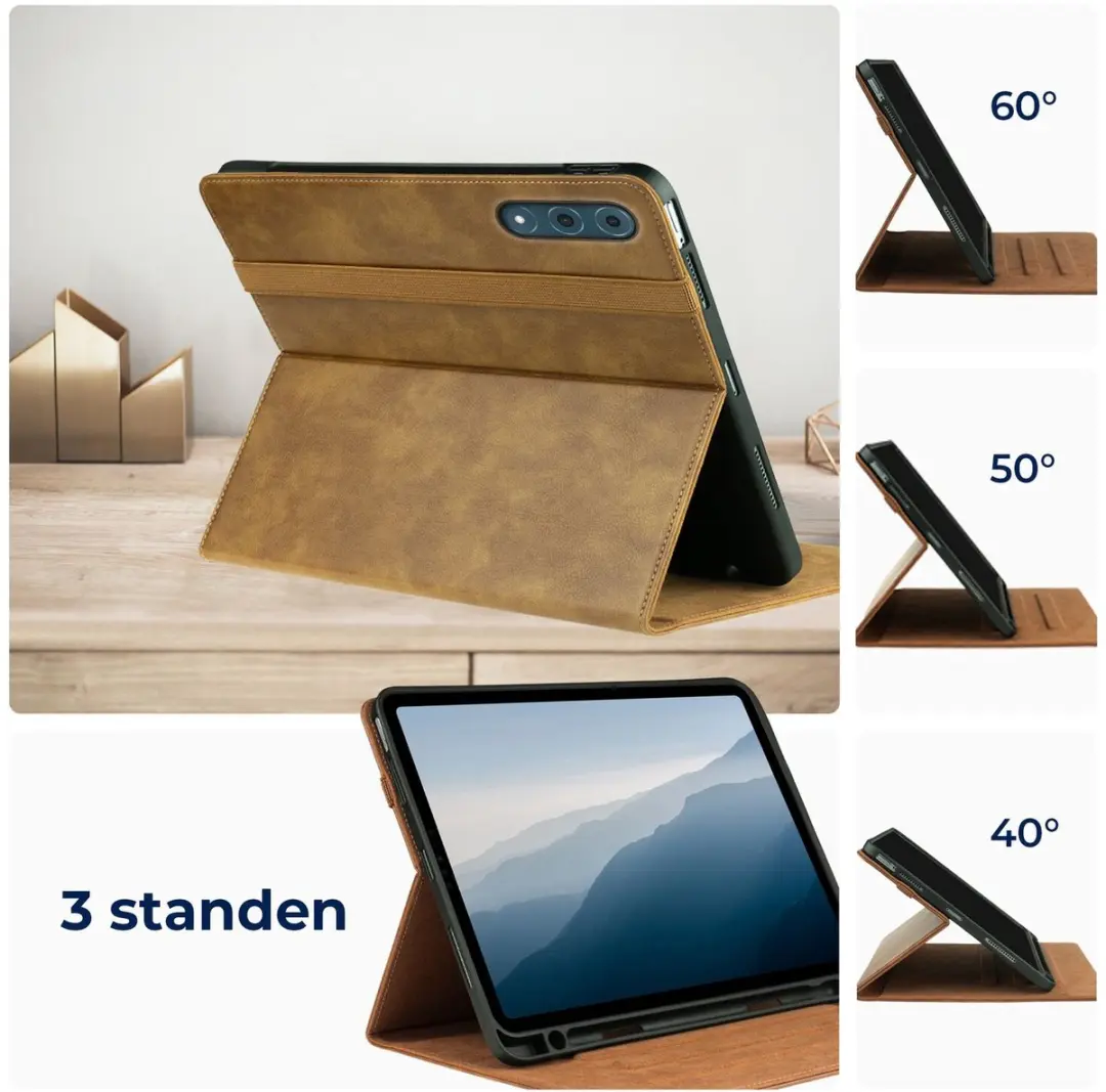 Rosso Element 218817 Hoesje Lenovo Yoga Tab Plus - Bruin