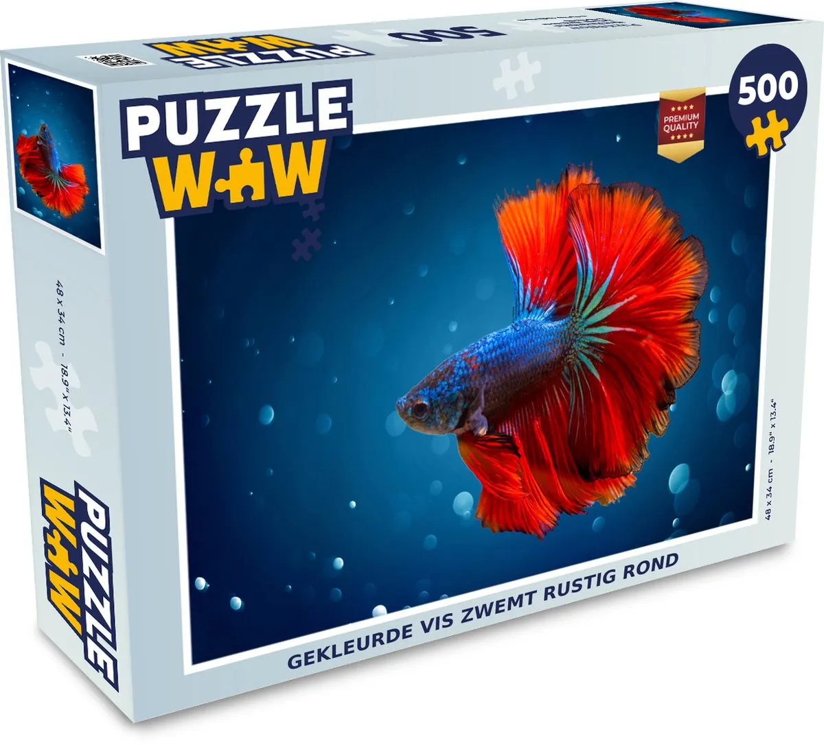 PuzzleWow Vis Water Legpuzzel 500 Stuks