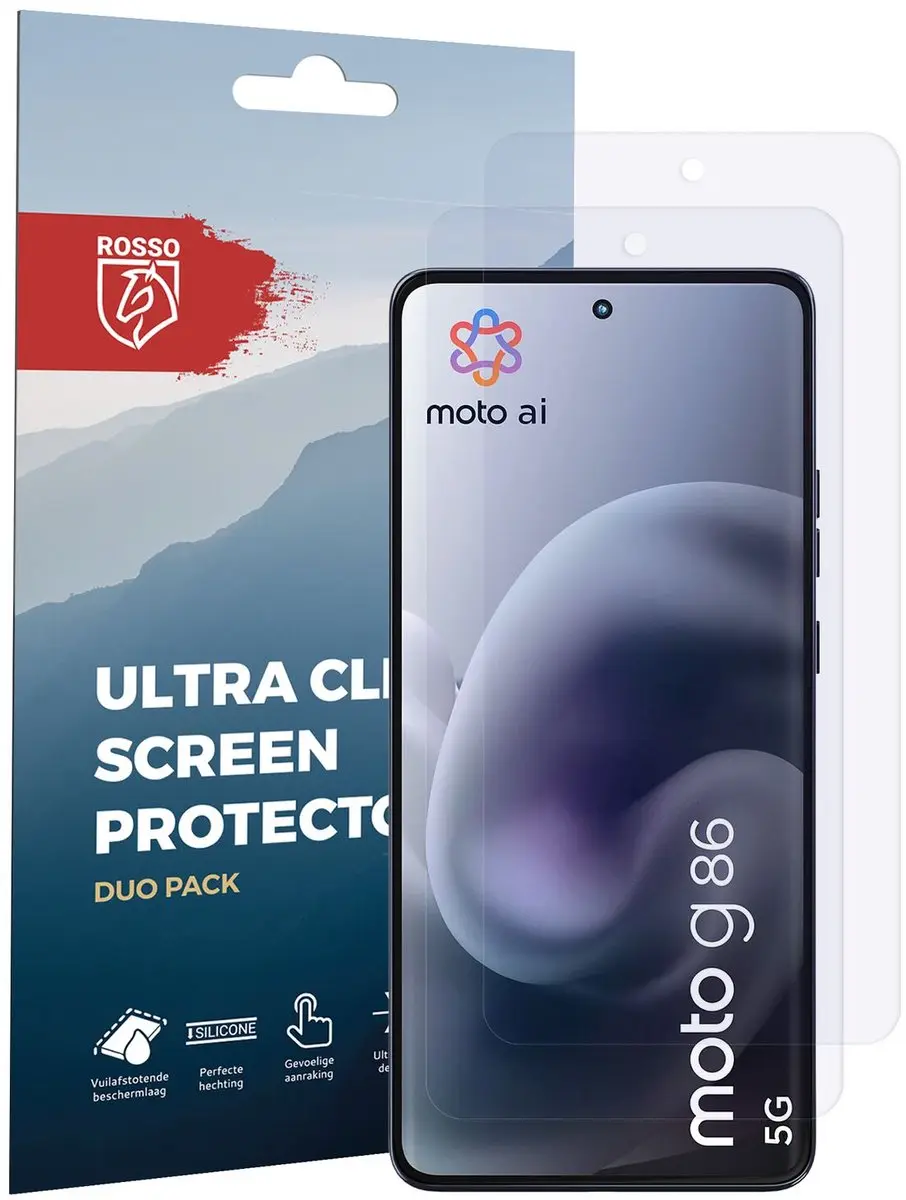 Rosso Screen Protector Motorola Moto G86 - 2 Stuks - Ultra Clear