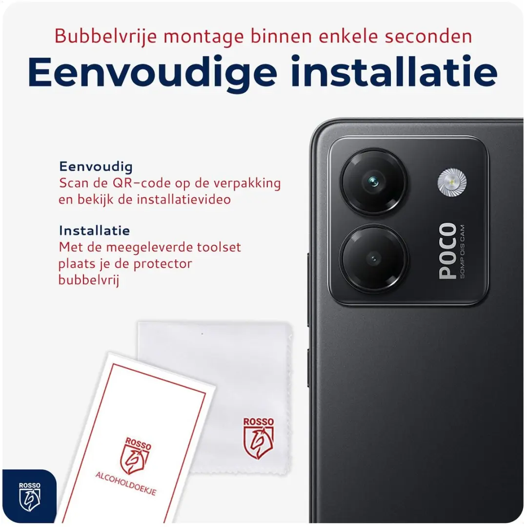 Rosso Camera Protector Xiaomi Poco M7 Pro - Ultra Dun Glas - Transparant