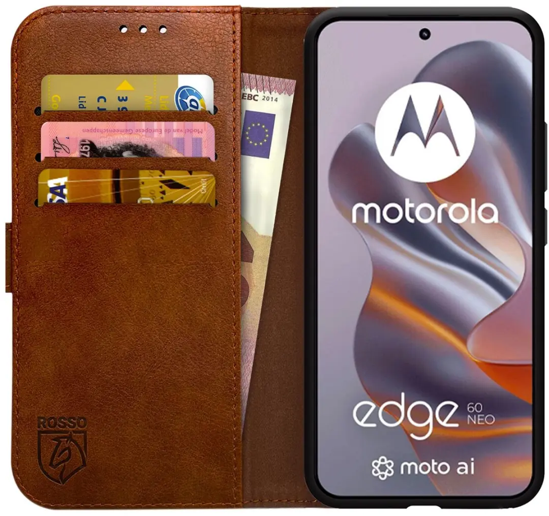 Rosso Element Wallet Book Case Motorola Edge 60 Neo