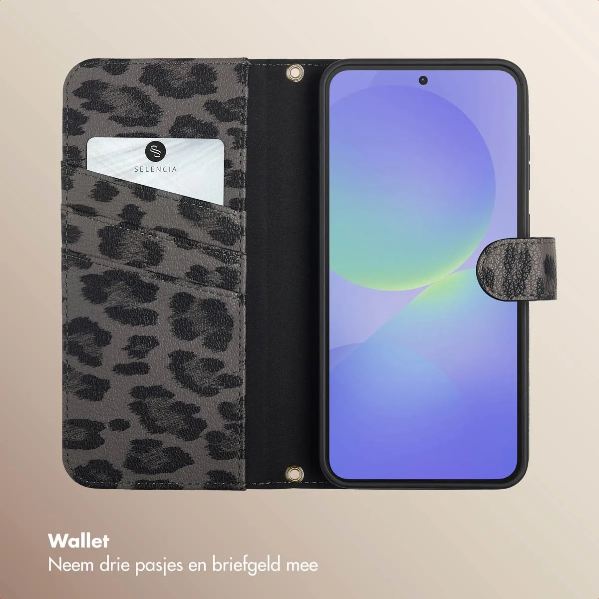 Selencia Hoesje Samsung Galaxy A36/A56 - Zwart