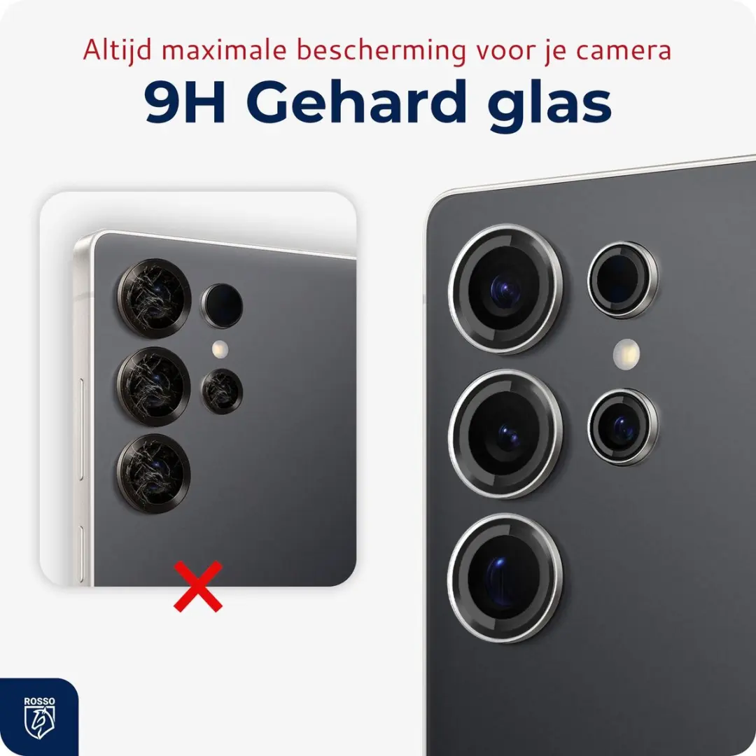 Rosso Camera Frame Protector Samsung Galaxy S26 Ultra - 9H Glas - Transparant