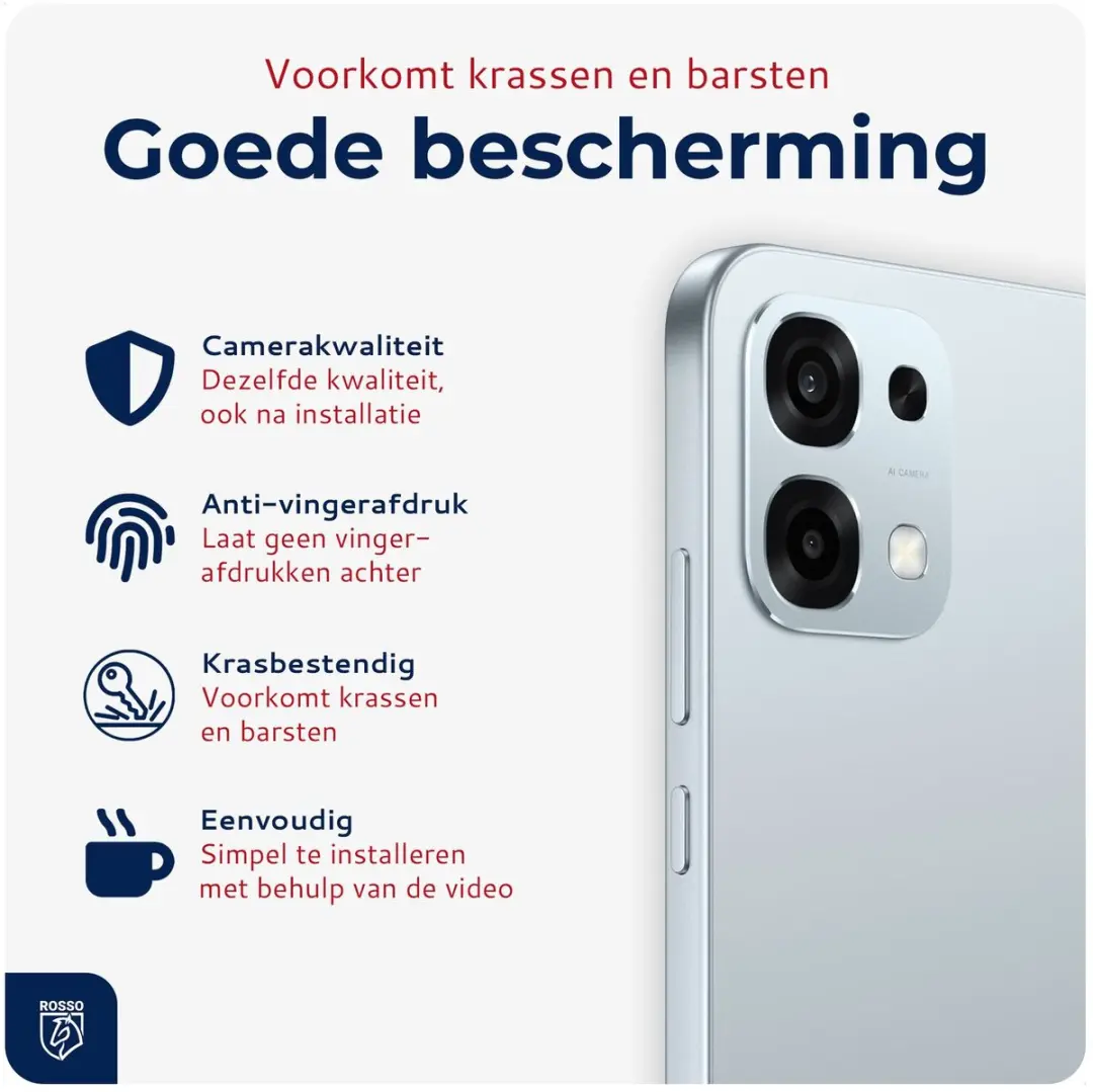 Rosso Camera Protector Oppo A6 Pro 5G - Ultra Dun Glas - Transparant