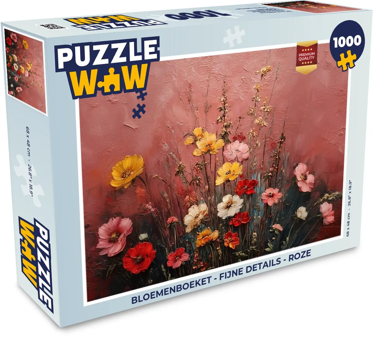 PuzzleWow Bloemenboeket Legpuzzel 1000 Stuks