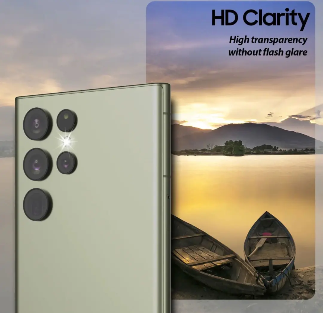 Whitestone Camera EZ Samsung Galaxy S23 Ultra Beschermfolie - 1 Stuk