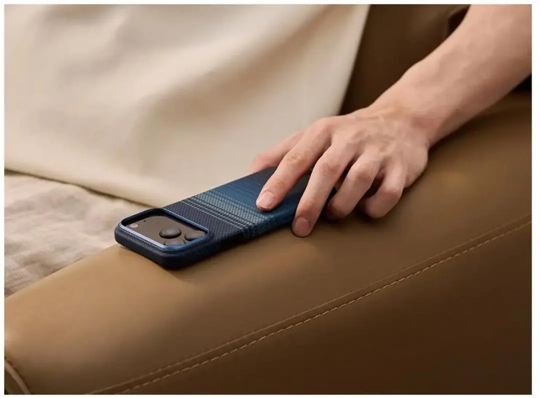 Pitaka Ultra Slim Hoesje iPhone Air KI1703M - MagSafe - Blauw
