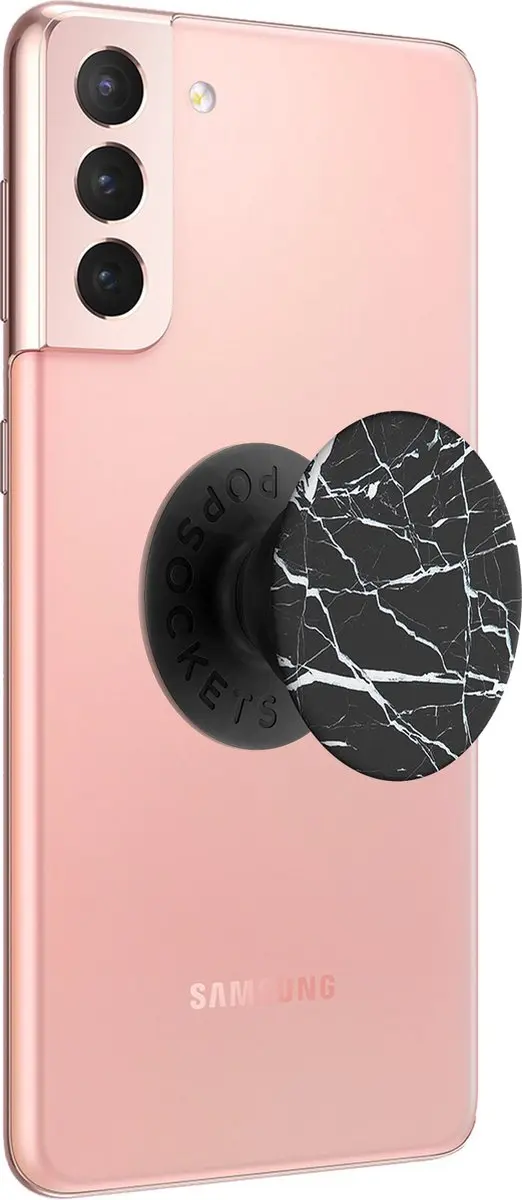 PopSockets, Pop Grip voor Gen 2-smartphones Nachtgolven en marmeren ontwerp, Zwa