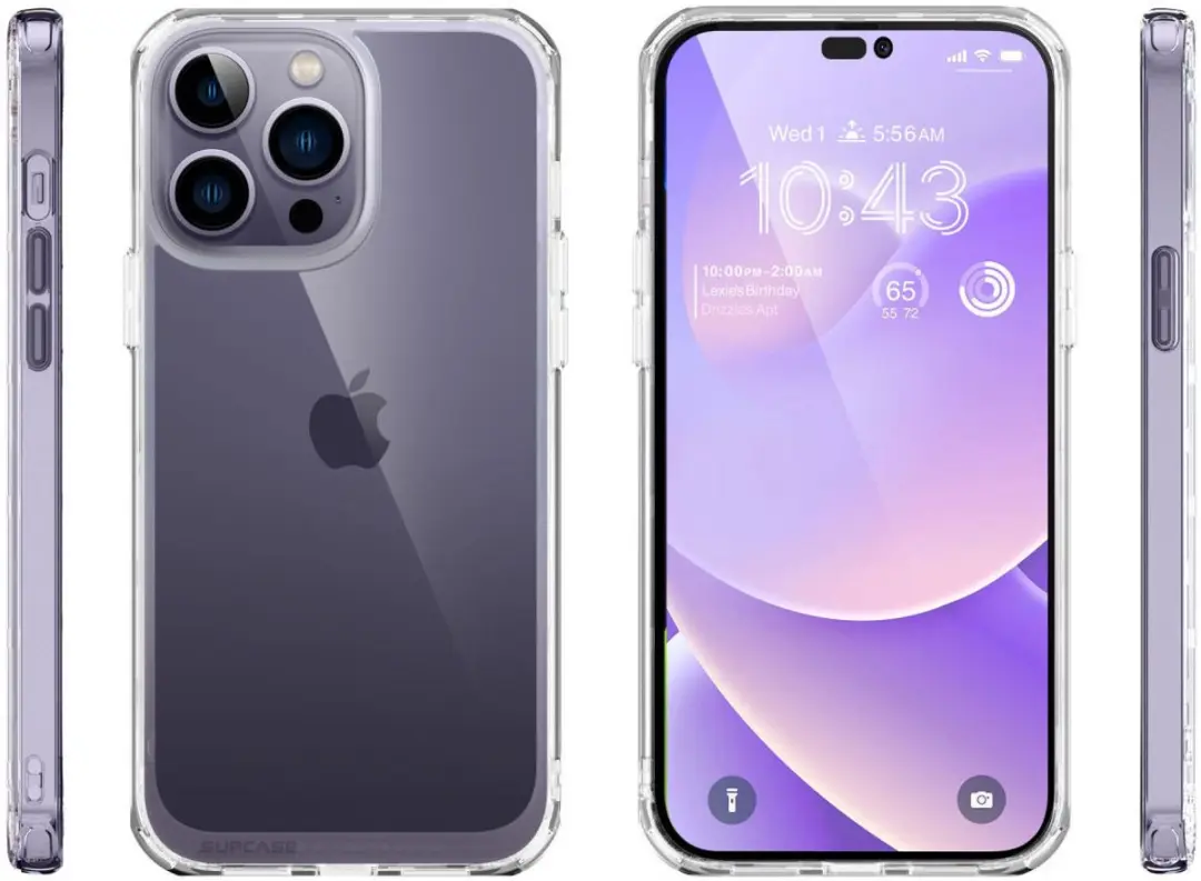 Supcase Unicorn Beetle Style Hoesje iPhone 14 Pro Max - Transparant