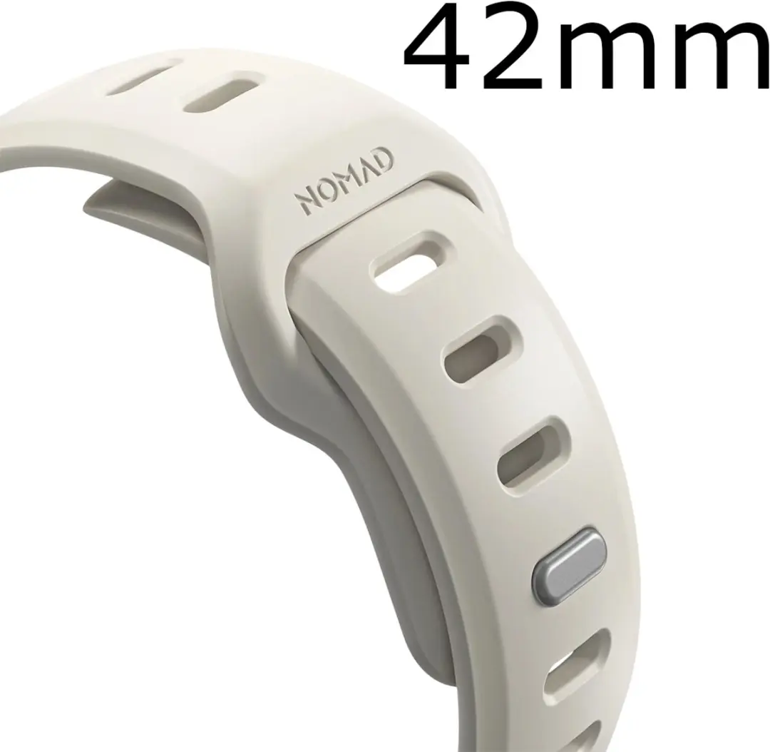NOMAD Tempo Watchband 40-42mm - FKM-rubber - Beige
