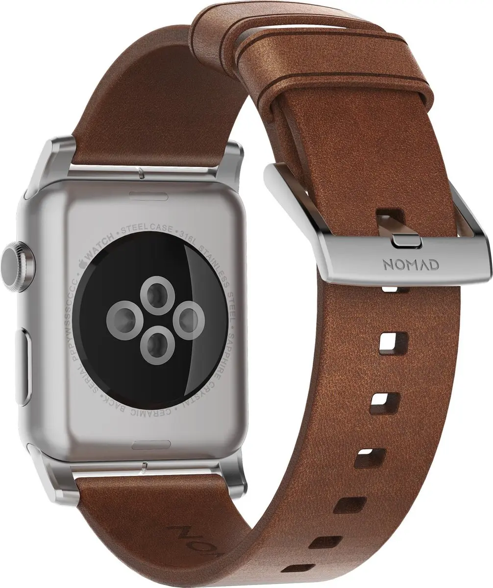 NOMAD Lederen Bandje Apple Watch 44/45/49mm - Bruin - afbeelding 6 van 6