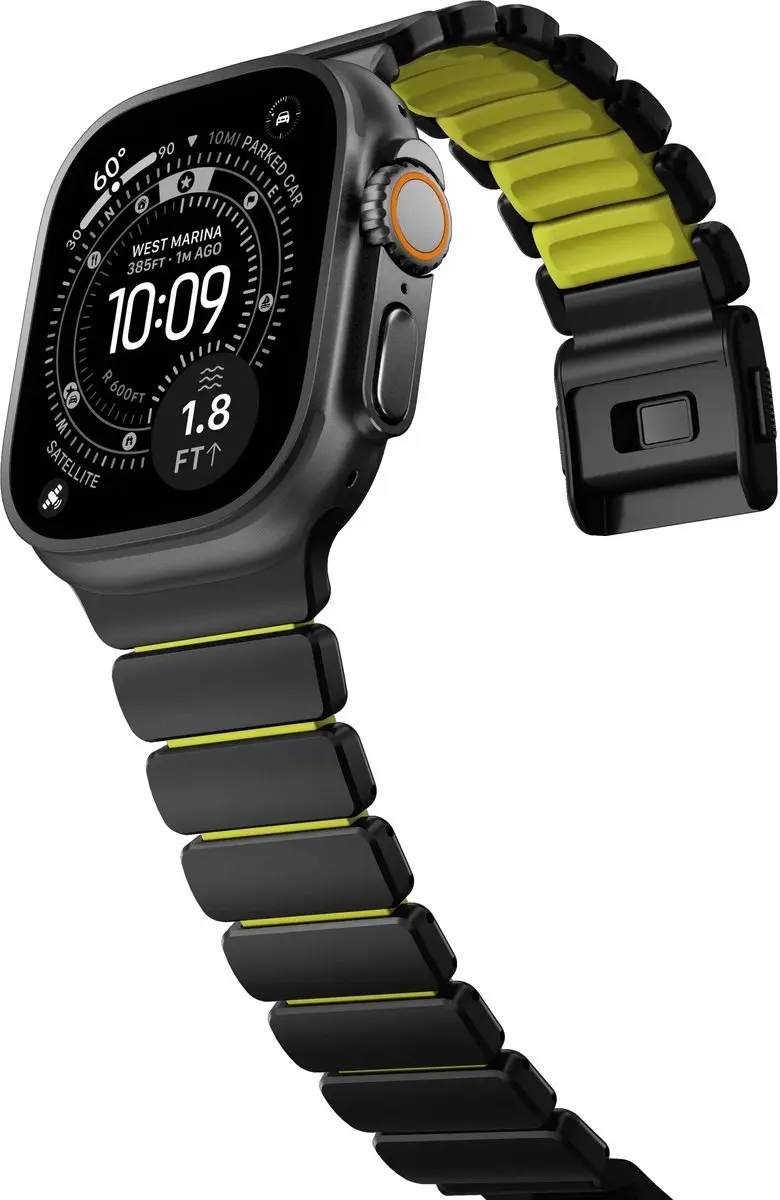 NOMAD Stratos Horlogeband Geel - 45/46/49mm - Titanium Hardware