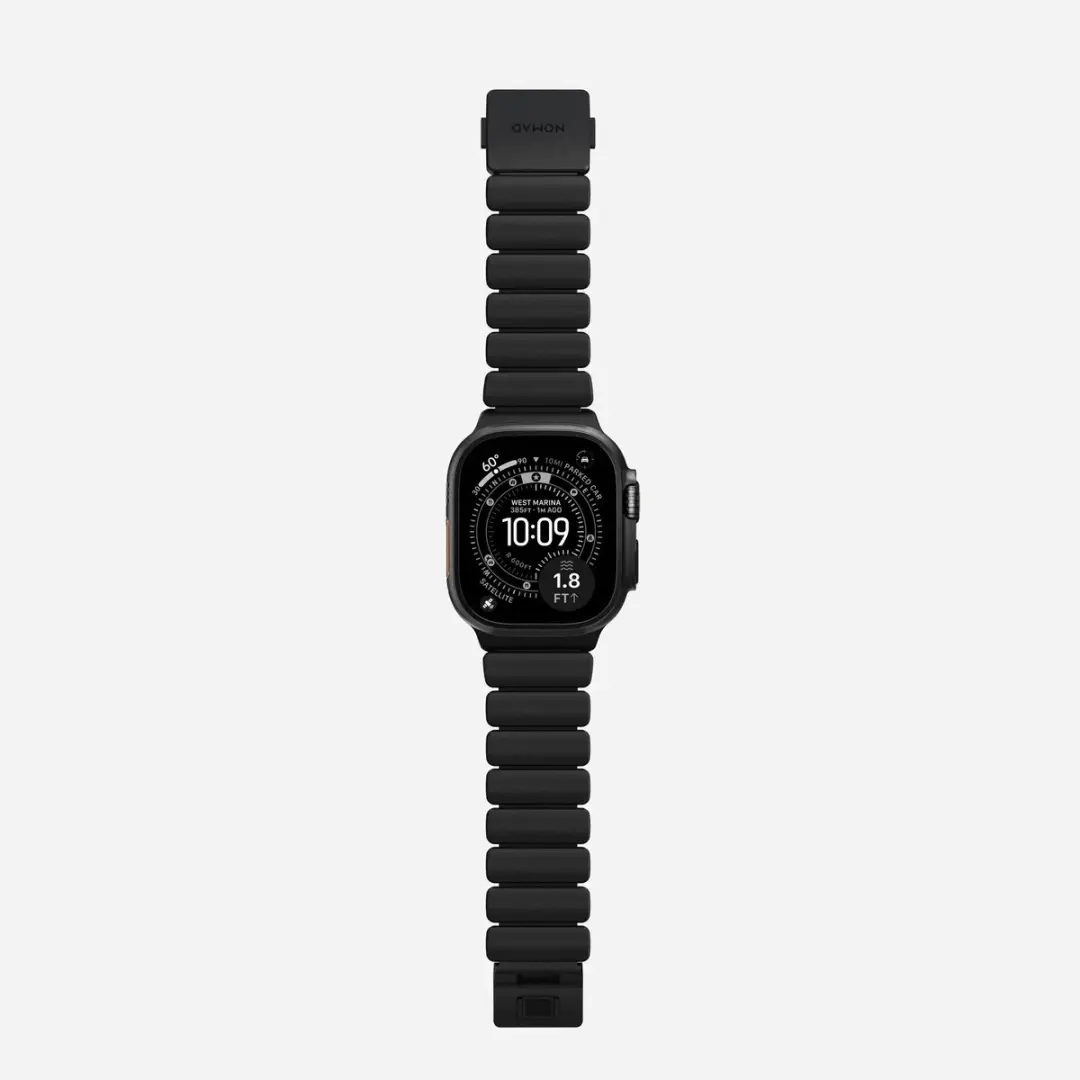NOMAD Stratos Horlogeband 45-49mm - Zwart - Titanium DLC