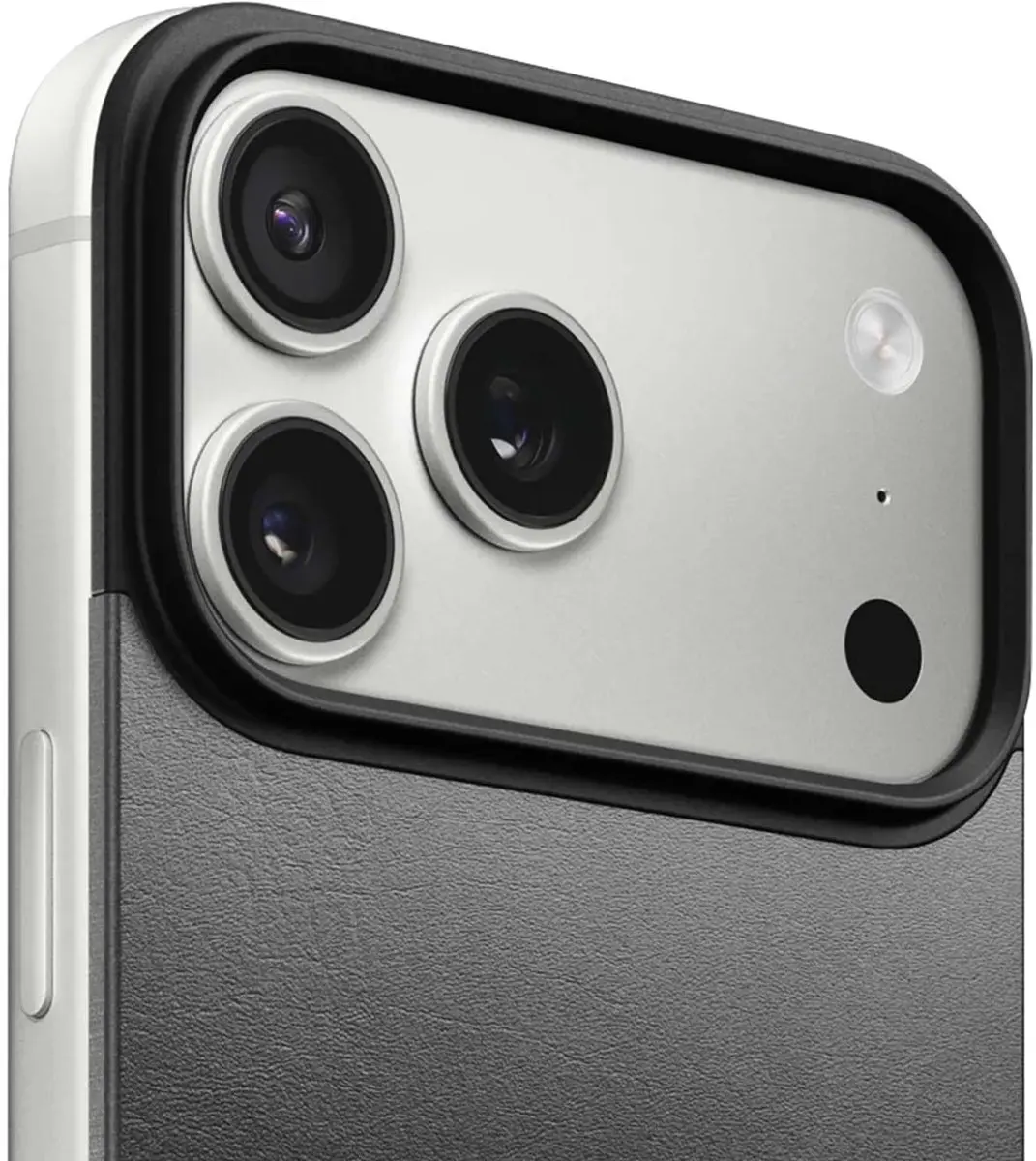 NOMAD Magnetische Horween Lederen Back iPhone 17 Pro 114625114040 - Zwart