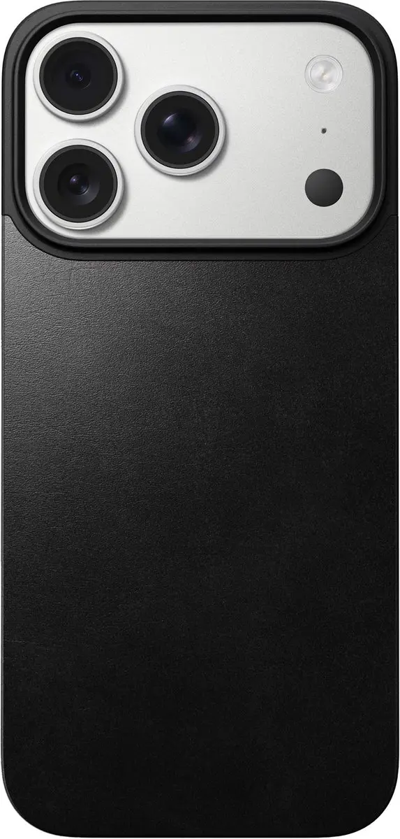 NOMAD Magnetische Horween Lederen Back iPhone 17 Pro 114625114040 - Zwart