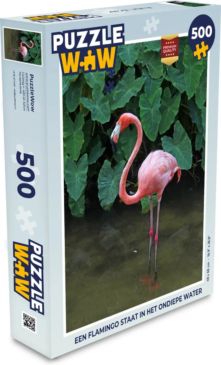 PuzzleWow Legpuzzel Flamingo