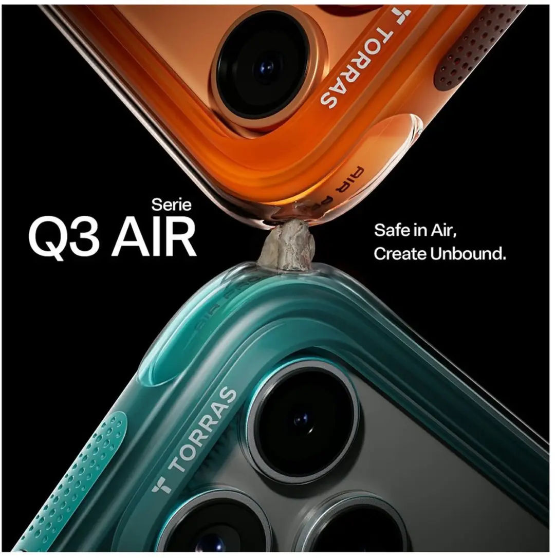 Torras Ostand Q3 Air Spin Hoesje iPhone 17 Pro - Groen