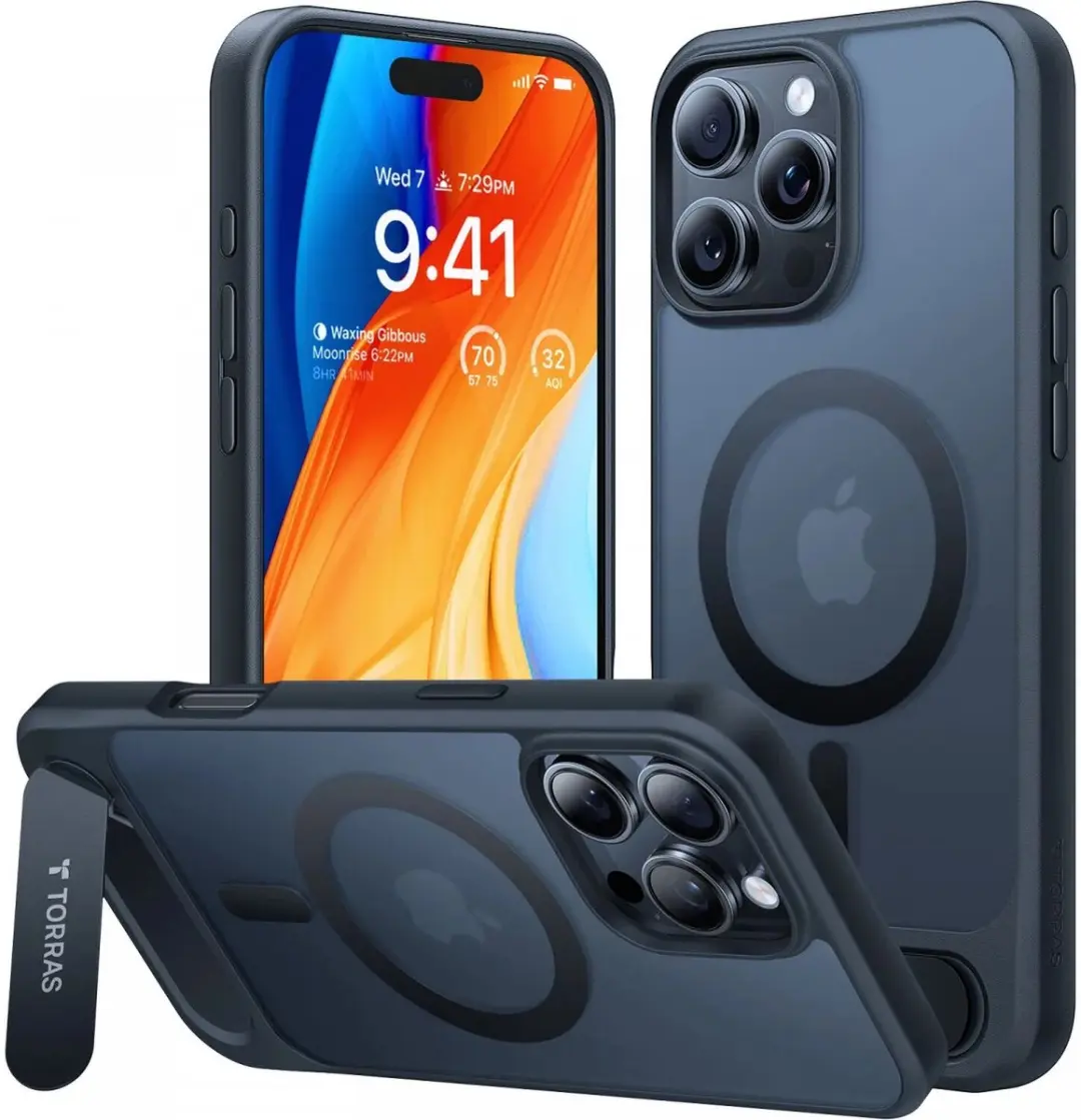 Torras UPro Pstand Hoesje iPhone 16 Pro