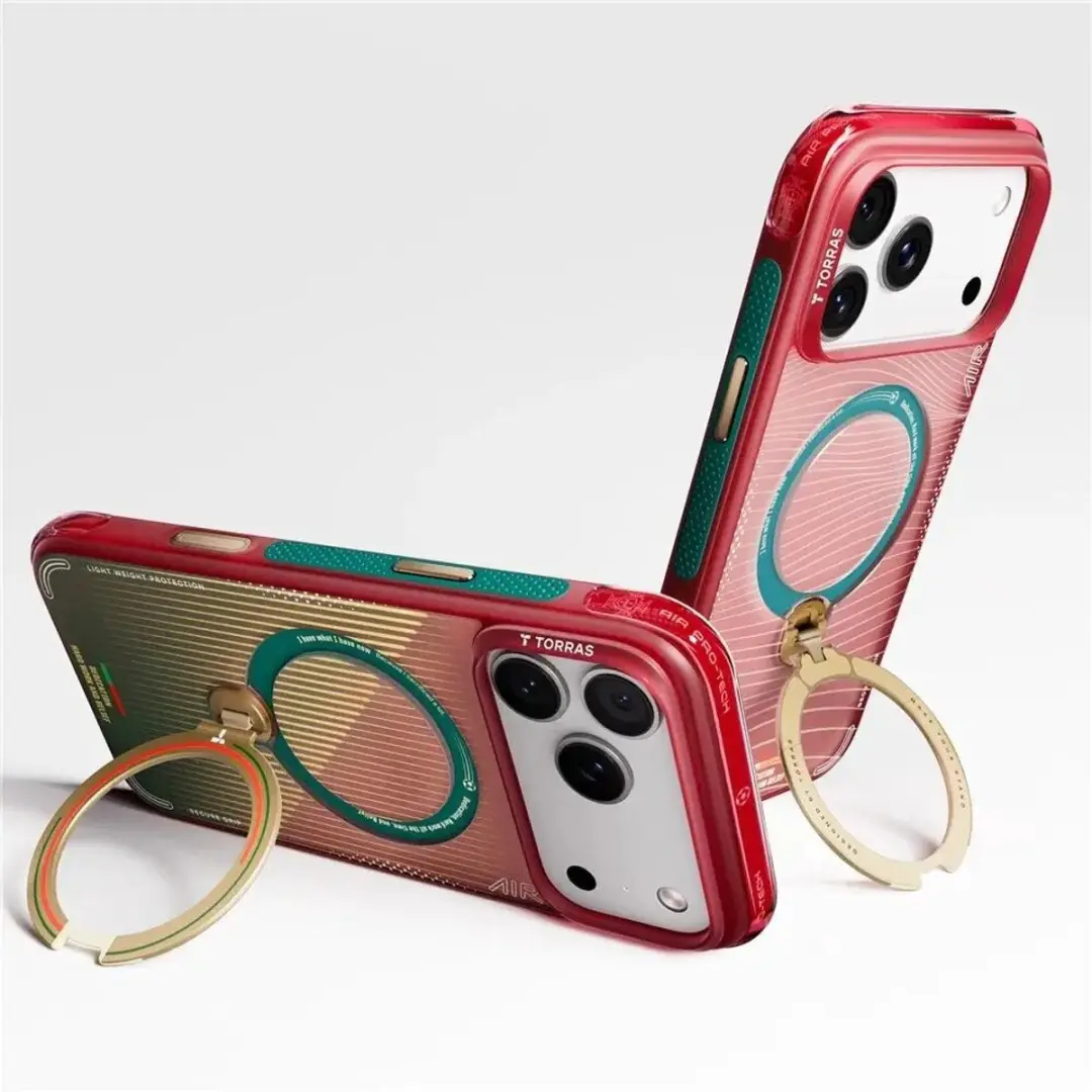 Torras Hoesje iPhone 17 Pro Max World Cup Editie - MagSafe - Rood/ Groen