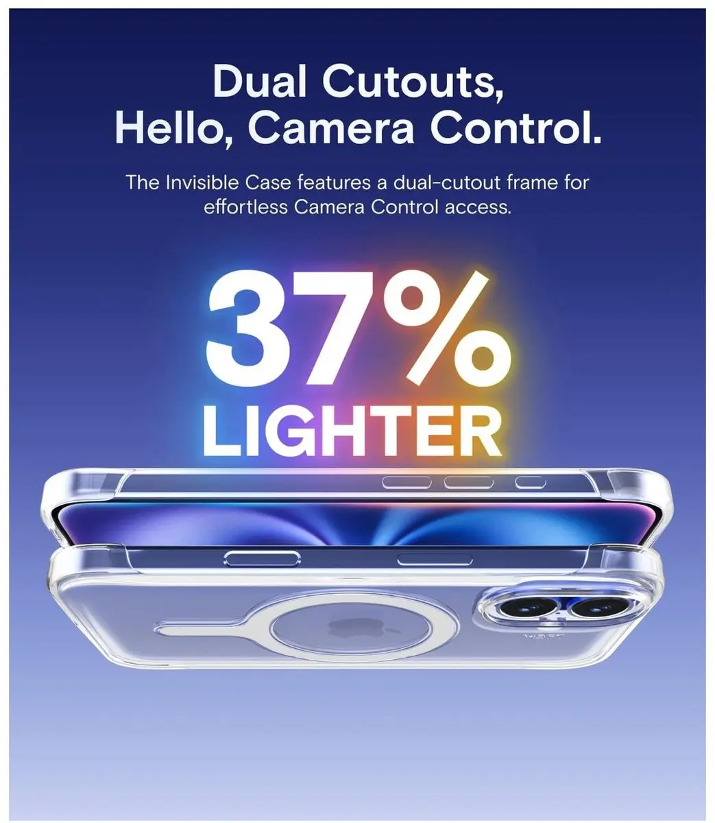 MOFT Invisible Case Clear iPhone 16 Hoesje - Transparant