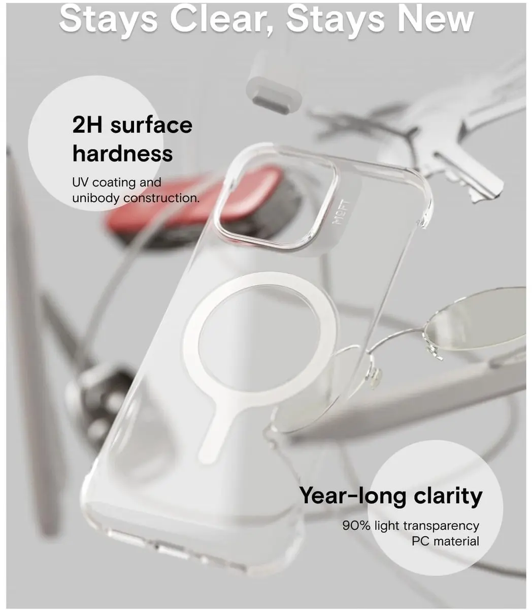 MOFT Invisible Case Clear iPhone 16 Hoesje - Transparant