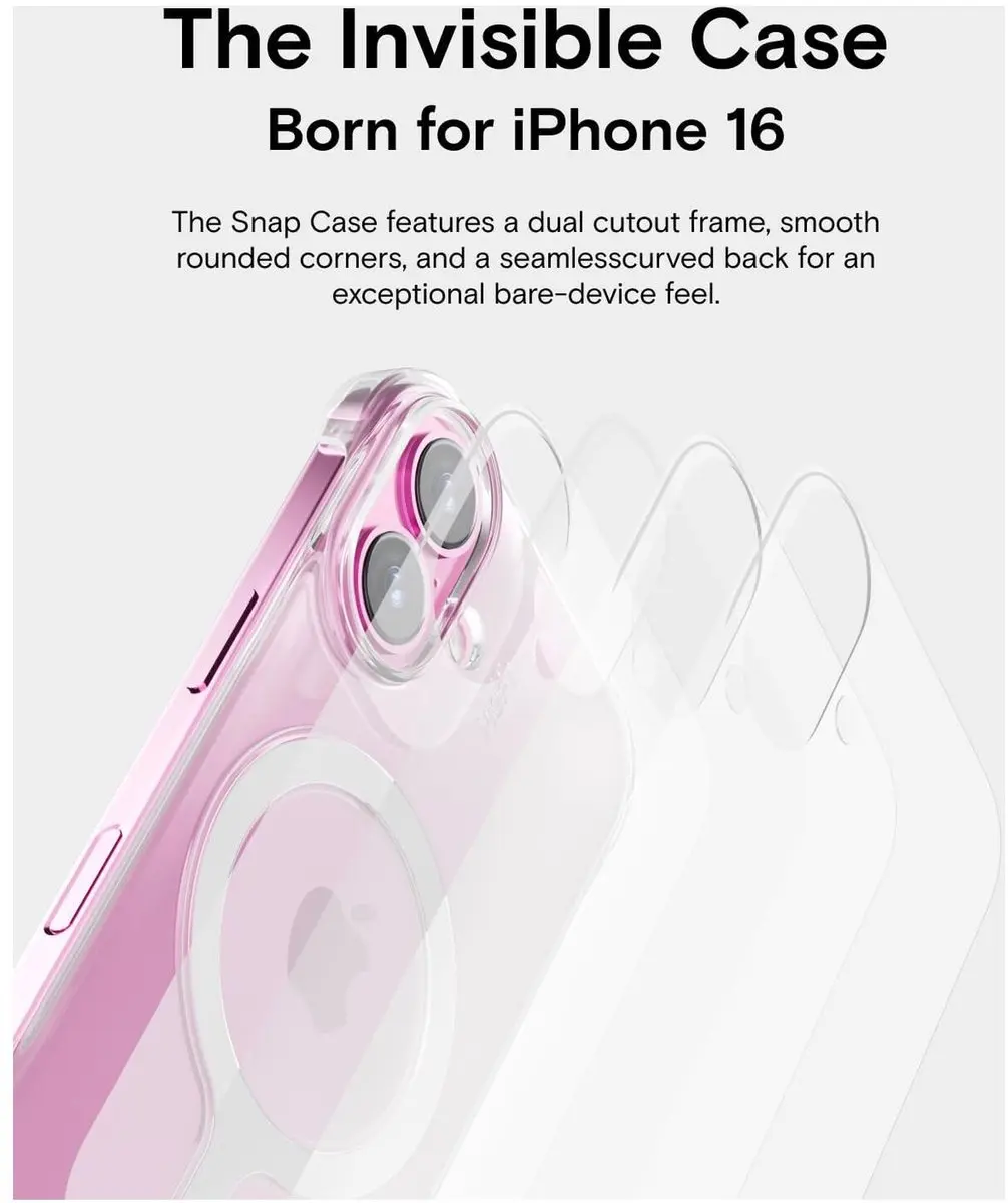 MOFT Invisible Case Clear iPhone 16 Hoesje - Transparant