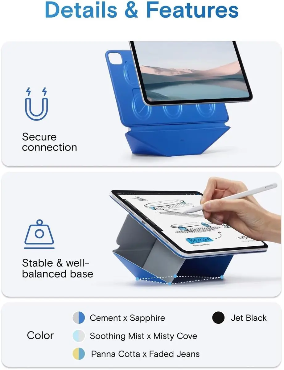 MOFT Dynamic Folio Hoes iPad Pro 12.9 - Blauw