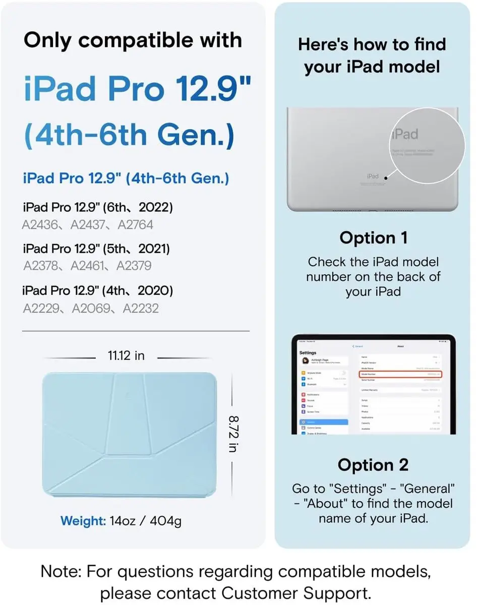 MOFT Dynamic Folio Hoes iPad Pro 12.9 - Blauw