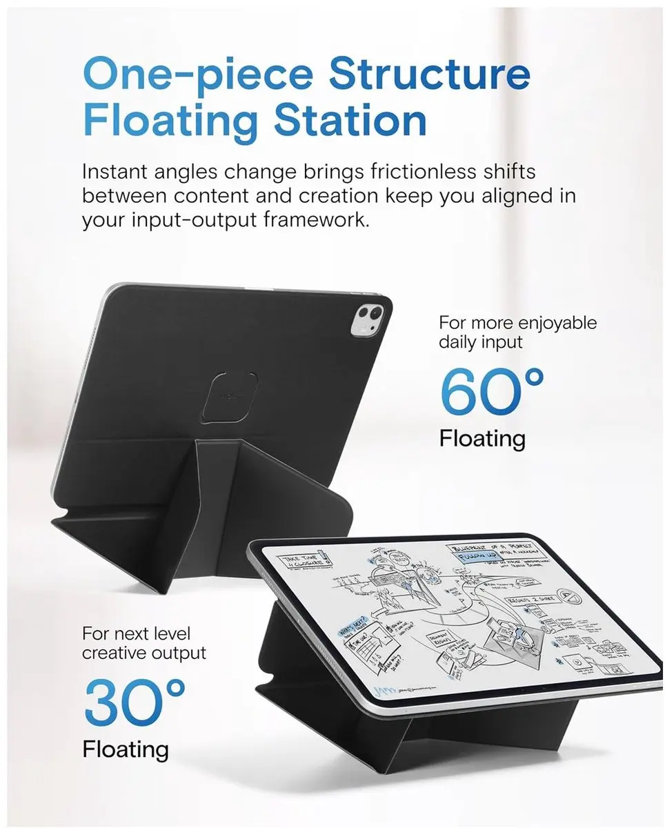MOFT Dynamic Folio Book Case iPad Mini 7/6 - Zwart