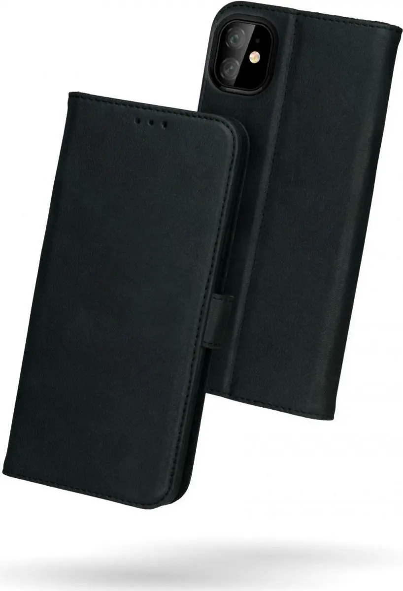 Rosso Deluxe Book Case iPhone 12 Mini - 3 Pasjes - Zwart