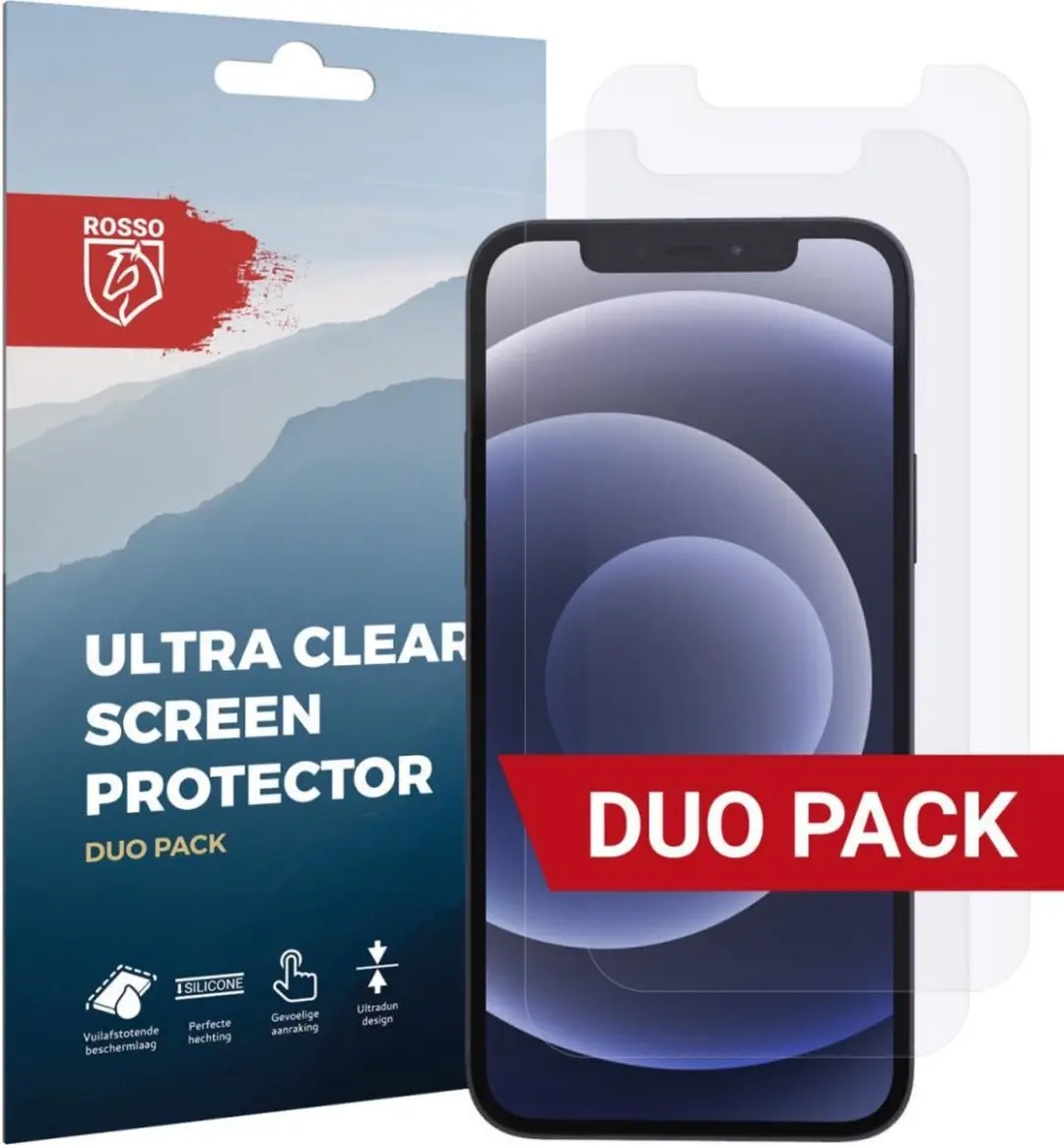 Rosso Ultra Clear Screen Protector iPhone 12/12 Pro