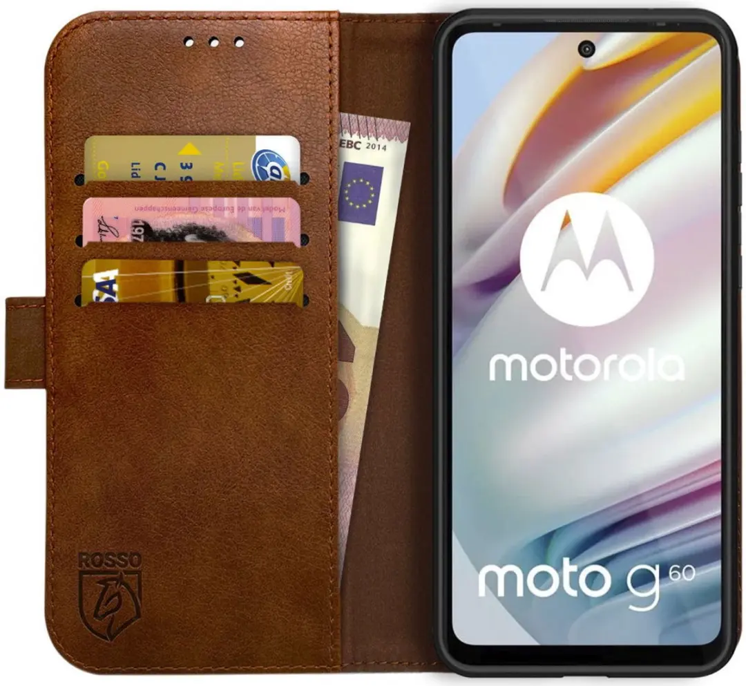 Rosso Element Book Case Wallet Moto G60