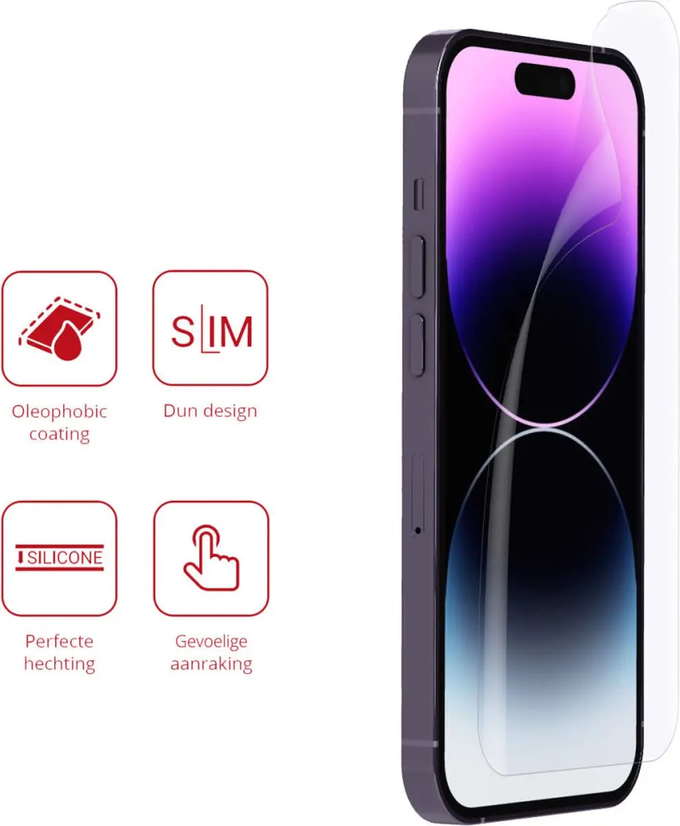 Rosso Screen Protector Ultra Clear 2 Stuks - iPhone 14 Pro - afbeelding 2 van 6