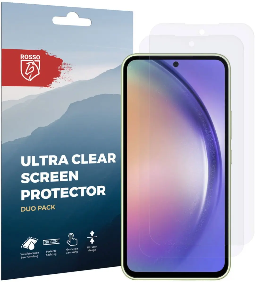 Rosso Ultra Clear Screen Protector - Samsung Galaxy A54 - 2 Stuks - afbeelding 2 van 6