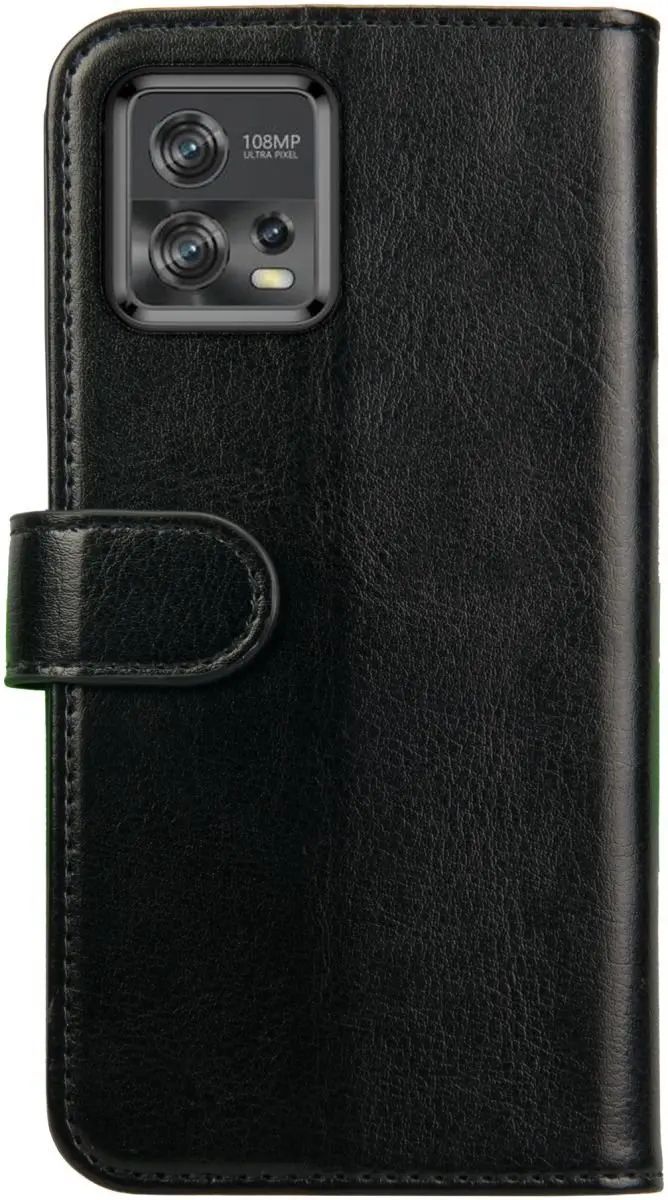 Rosso Element Book Case Wallet Moto G72 - 3 Pasjes - Zwart - afbeelding 2 van 6