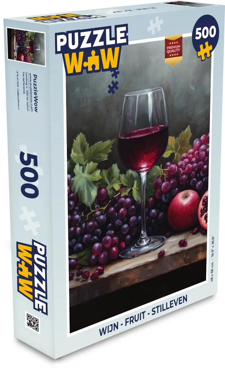 PuzzleWow Fruit Stilleven Legpuzzel 500 Stuks